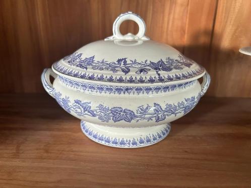 Geranium dekschalen, Antiek en Kunst, Antiek | Servies los, Ophalen of Verzenden