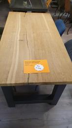 Recht oud eiken eettafel van 200x95cm, 4,5cm dik, Niet ingevuld, 50 tot 100 cm, Vijf personen of meer, Eikenhout