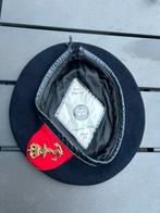 Korps Mariniers baret met gouden gesp – 1956, maat 55, Ophalen of Verzenden, Landmacht, Nederland, Helm of Baret