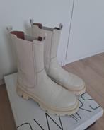 Dwrs label laarzen off white leer / leren boots maat 38 Hamm, DWRS, Wit, Lage of Enkellaarzen, Ophalen of Verzenden