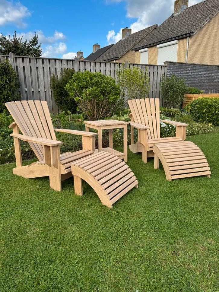 Bearchair stoel Canadese tuinstoel (bear chair) set, Tuin en Terras, Tuinstoelen, Nieuw, Hout, Ophalen