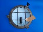 Machinekamerlamp Ronde bullseye lamp messing diameter 24cm, Ophalen of Verzenden, Gebruikt, Overige materialen