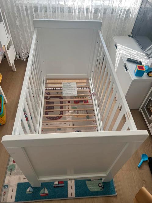 Gratis Bopita babybed wit 60x120cm, Kinderen en Baby's, Kinderkamer | Complete kinderkamers, Gebruikt, Jongetje of Meisje, Ophalen