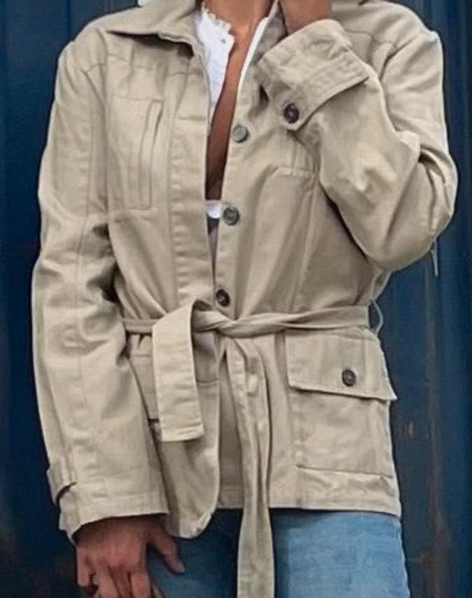 Jasje van Zadig en Voltaire, Kleding | Dames, Jassen | Zomer, Zo goed als nieuw, Maat 36 (S), Beige, Ophalen of Verzenden