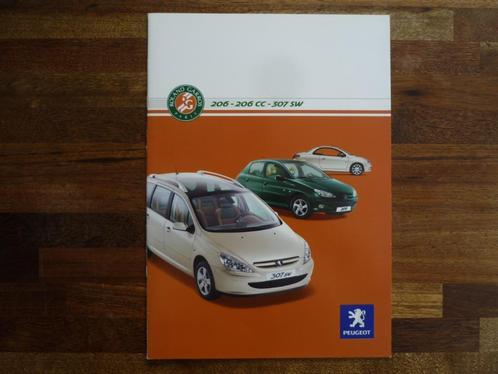 Peugeot 206 - 206 CC - 307 SW Roland Garros (2004), Boeken, Auto's | Folders en Tijdschriften, Nieuw, Peugeot, Verzenden