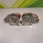 Zwenkwielen set van 2  RVS doorsnee wiel 200 mm, Doe-het-zelf en Verbouw, Zwenkwielen, Ophalen of Verzenden, Gebruikt