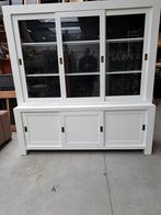 Moderne  vitrine  buffetkast., Huis en Inrichting, Kasten | Buffetkasten, Ophalen, 200 cm of meer, Zo goed als nieuw, 200 cm of meer