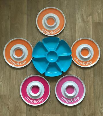 Feest - verjaardag - borrelen - serveerschaal - chip & dip.  beschikbaar voor biedingen
