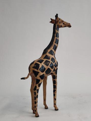 Vintage lederen giraffe leren giraf beschikbaar voor biedingen