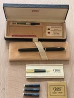Vintage  Cross vulpen (Fine)met converter in mooie staat, Cross, Met doosje, Ophalen of Verzenden, Zo goed als nieuw