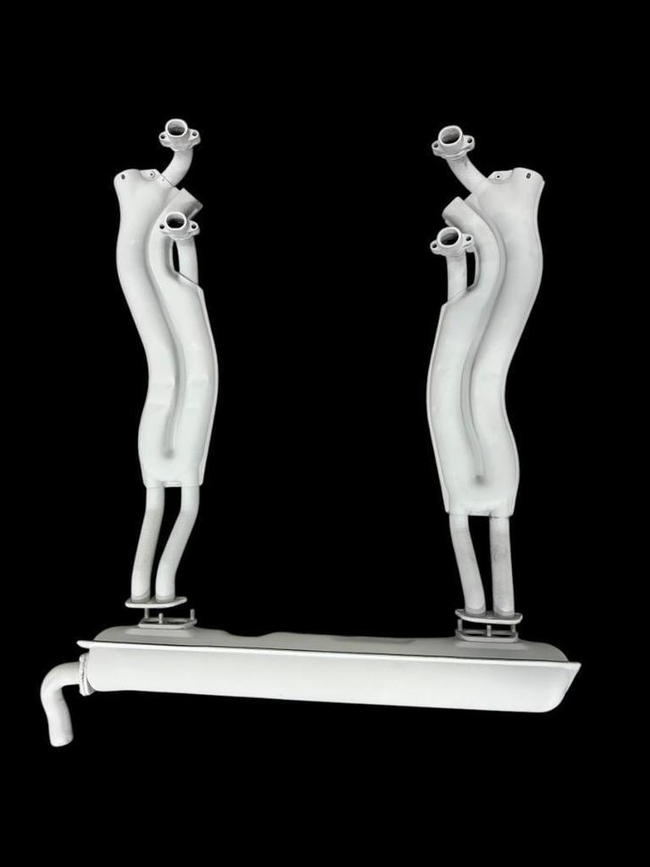 PORSCHE 914 1.7 en 1.8 warmtewisselaars  einddemper GEBRUIKT, Auto-onderdelen, Uitlaatsystemen, Porsche, Nieuw, Ophalen of Verzenden