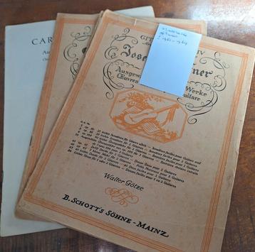 Ausgewahtte gitarre werke 3 delen +/- 1961-1964 beschikbaar voor biedingen
