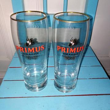 Primus Haacht bierglazen set van 2 beschikbaar voor biedingen