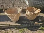 Grote rieten manden, Tuin en Terras, Ophalen, Zo goed als nieuw, Rond, Minder dan 60 cm