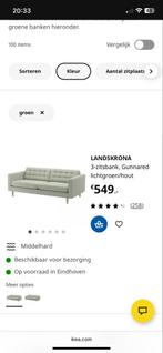 GRATIS IKEA Zita bank + hocker - moet gereinigd!, Huis en Inrichting, Banken | Bankstellen, Ophalen, Gebruikt, Driepersoons, 75 tot 100 cm