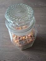 Vintage glazen pot met hartjes pasta, Antiek en Kunst, Curiosa en Brocante, Ophalen