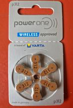 Power One batterijen hoortoestel P312 bruin, Ophalen of Verzenden, Zo goed als nieuw