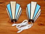 Tiffany Art Deco style wandlampen 2x met echt glas, Ophalen of Verzenden, Zo goed als nieuw, Glas, Tiffany