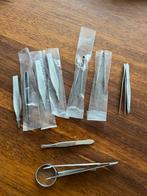 Div pincetten voor splinters, 1 gewone, 1 met loep, Diversen, Ophalen of Verzenden, Zo goed als nieuw
