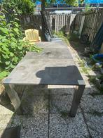 Granieten rvs tuin tafel 2m x 1m, Ophalen, Gebruikt, Rechthoekig, Rvs