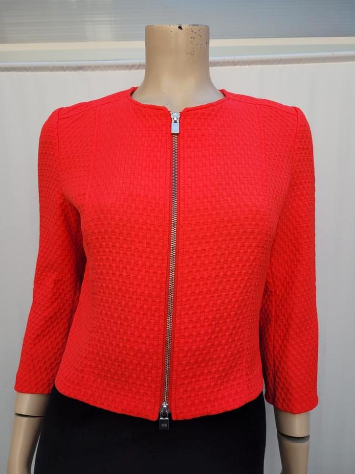 Caroline Biss jasje/vestje maat 36, Kleding | Dames, Jasjes, Kostuums en Pakken, Zo goed als nieuw, Jasje, Maat 36 (S), Rood, Ophalen of Verzenden
