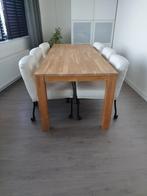 Houten eettafel  voor 6 personen 230x90cm, Ophalen, Gebruikt, 50 tot 100 cm, 150 tot 200 cm