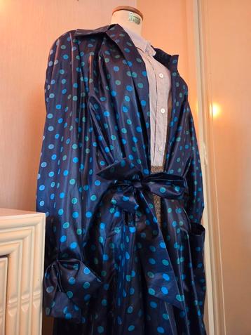 Akris Haute Couture blauwe jas zijde maat 40 beschikbaar voor biedingen