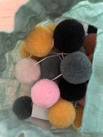 Super vrolijke pompom slinger in katoenen zakje, Ophalen of Verzenden, Zo goed als nieuw