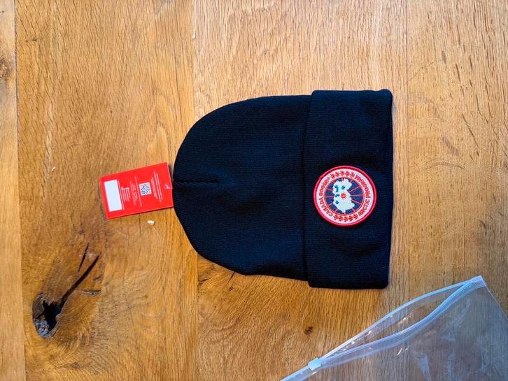 Canada Goose Muts - Zwart, Kleding | Dames, Hoeden en Petten, Nieuw, Pet, One size fits all, Ophalen of Verzenden
