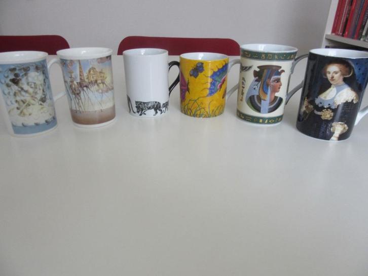 Kunst-zinnige Mokken–Art Collection, FM, Könitz,… nieuwst, Antiek en Kunst, Kunst | Overige Kunst, Ophalen of Verzenden