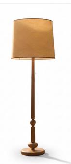 Mooie Staande Lamp vol hout japandi vintage retro stijl, Huis en Inrichting, Lampen | Vloerlampen, Ophalen of Verzenden, Gebruikt