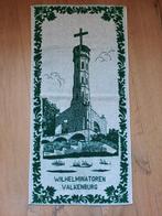 handdoek "Wilhelmina Toren, Valkenburg", Ophalen of Verzenden, Gebruikt, Groen, Handdoek
