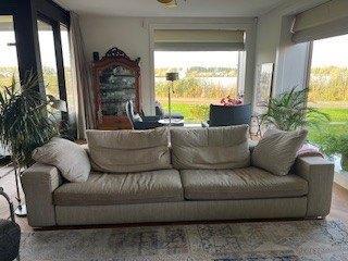 Flexform groundpiece designbank, Huis en Inrichting, Banken | Bankstellen, Gebruikt, Rechte bank, Driepersoons, 250 tot 300 cm