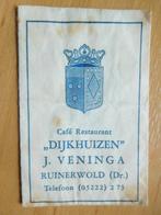 suikerzakje café restaurant Dijkhuizen Ruinerwold, Ophalen of Verzenden