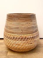 Rotan mand, bloempot of prullenbak LOMBOK, Tuin en Terras, Bloempotten, Overige materialen, Rond, Tuin, Zo goed als nieuw