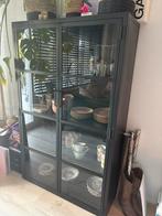 Vitrinekast industrieel glas, Huis en Inrichting, Kasten | Vitrinekasten, Ophalen, 50 tot 100 cm, Zo goed als nieuw, Metaal