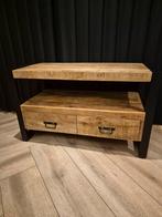 Mango hout / Staal TV Meubel, Huis en Inrichting, Ophalen, 100 tot 150 cm, Zo goed als nieuw, Metaal