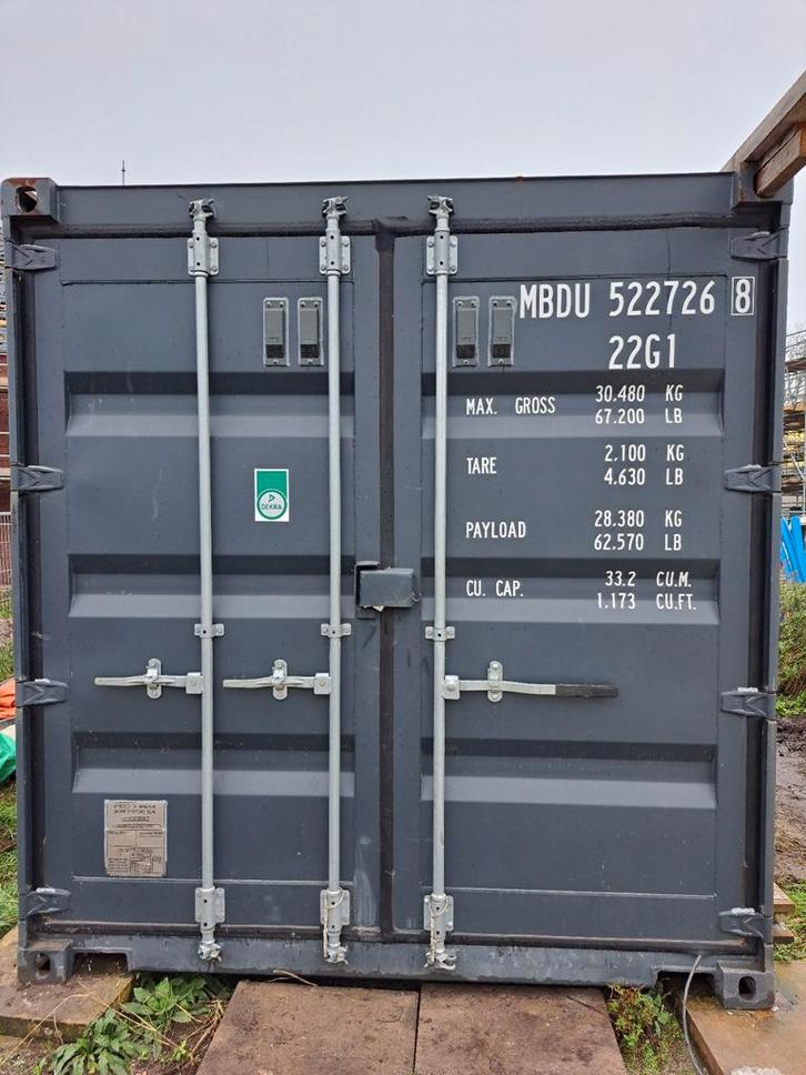 20ft Zeecontainer met Loopdeur - Nieuwstaat!, Doe-het-zelf en Verbouw, Containers, Ophalen