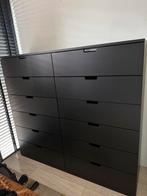 Mooie ruime zwarte Nordli ladenkast, Huis en Inrichting, Kasten | Ladekasten, Ophalen, Zo goed als nieuw, 25 tot 50 cm, Minder dan 100 cm