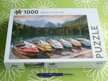Nieuw in seal: Boats at the lake - 1000 stukjes