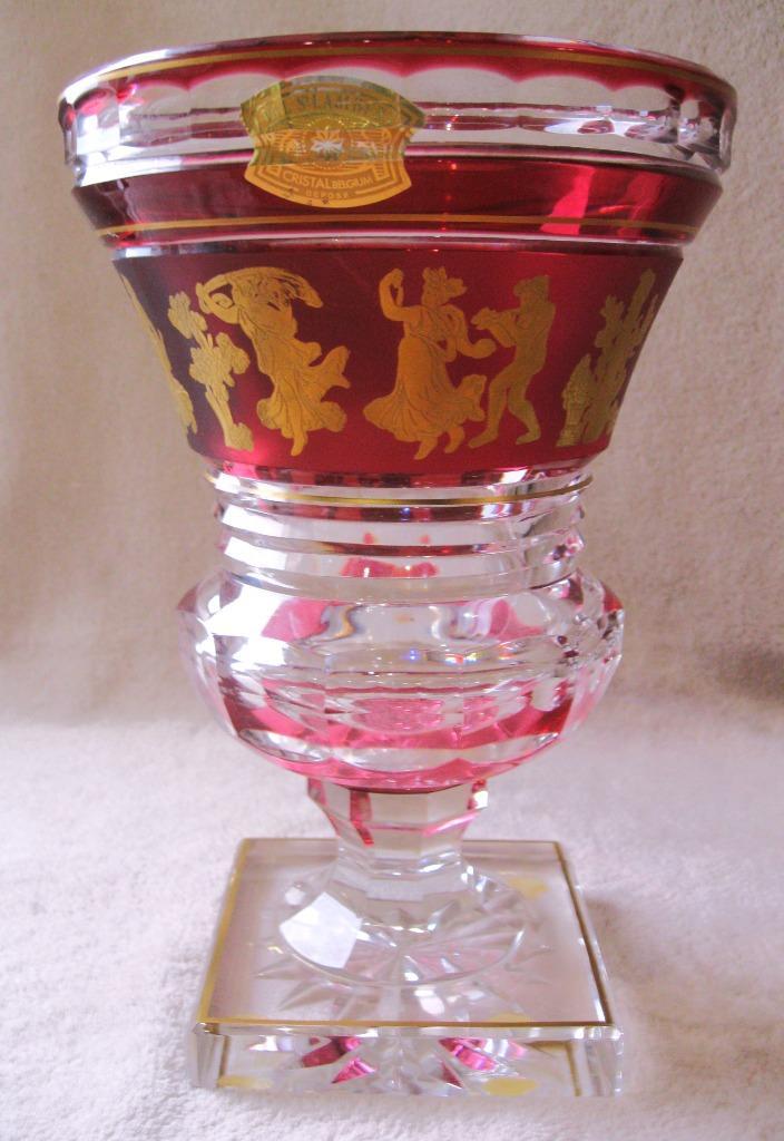 Prachtige Val Saint Lambert Chinoise op voet, Antiek en Kunst, Antiek | Vazen, Ophalen