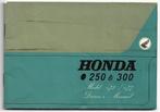 Honda C72 Honda C77 250cc en 350 cc driver manual, Ophalen of Verzenden, Honda