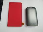 Powerbank 10.000 mAh rood en Zilver 7500 mAh, Ophalen of Verzenden, Zo goed als nieuw