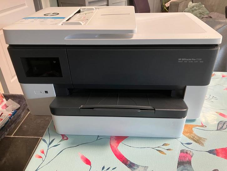 HP Officejet Pro 7720 All-in-One Printer, Computers en Software, Printers, Gebruikt, All-in-one, Inkjetprinter, Faxen, Draadloos