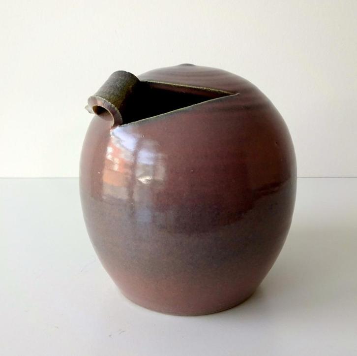 Keramiek object paarsgrijs met opening Gubbels Helden 3147-k, Antiek en Kunst, Antiek | Keramiek en Aardewerk, Ophalen of Verzenden