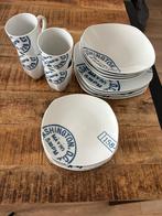 Servies set 16 stuks (3x4 borden en 4 bekers), Ophalen, Gebruikt, Overige stijlen, Compleet servies