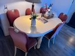 Eethoek met 6 stoelen, Ophalen, 100 tot 150 cm, Zo goed als nieuw, 150 tot 200 cm