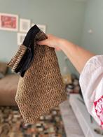 Stof bruin zwart soort batik, Hobby en Vrije tijd, Stoffen en Lappen, Bruin, 120 cm of meer, Ophalen of Verzenden, Katoen