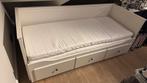 Bed en Bank HEMNES Bedbank met 3 lades, Ophalen, Overige materialen, Wit, Tweepersoons