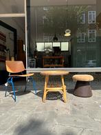 SALE: alternatieve tuinset, vintage poef, tafel en stoel, Gebruikt, Bijzettafel, Tuinset, Ophalen